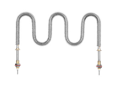 Finned air heating elements
